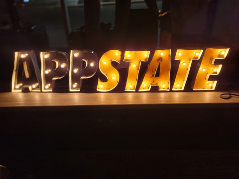 App State Illuminated Metal Sign