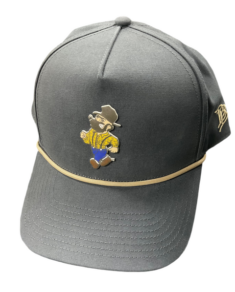 Curved Canvas 5 Panel Rope Hat