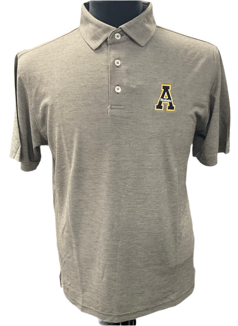 Mountaineer Mania Butter Stripe Block A Polo Espresso