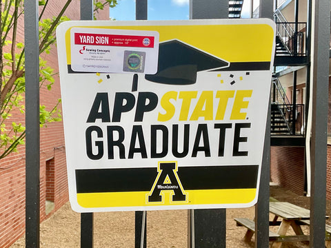 App State Graduate Yard Sign
