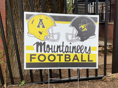 APP STATE FOOTBALL YARD SIGN