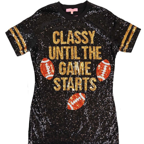 Simply Southern 'Classy Until The Game Starts' Dress