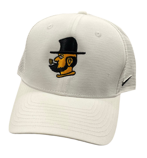 APPALACHIAN STATE NIKE WHITE RISE TRUCKER