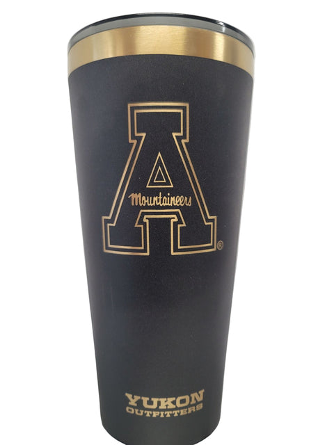 32oz Double Pint Block A Black and Gold PVD