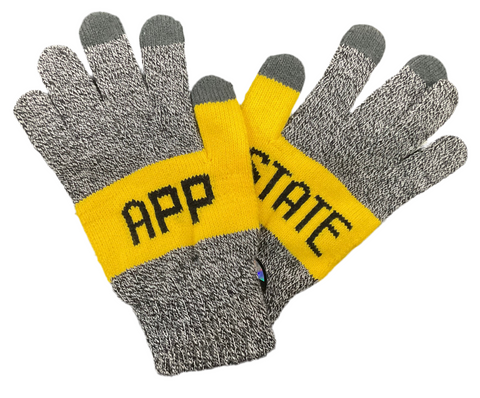 APP STATE Embroidered Marled Knit-In Glove