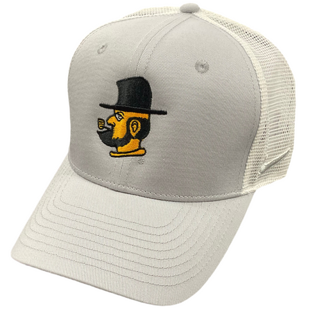 APPALACHIAN STATE YOSEF NIKE RISE CAP WOLF GREY