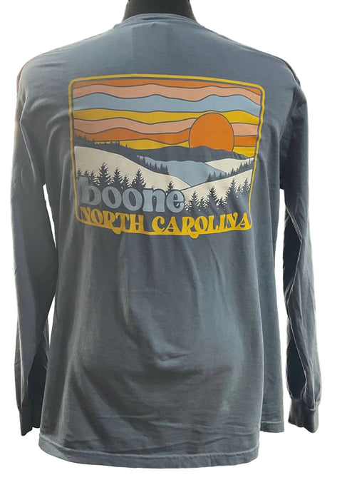 Boone Mountain Wave Long Sleeve Tee