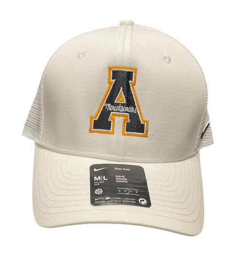 Appalachian State NIKE Rise White Trucker