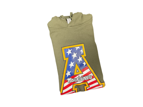 Army Green American Block A Hoodie