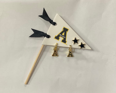 App State Pennant Pair Earring Set