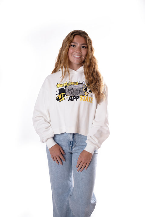 App State Layer Patch Crop Hoodie