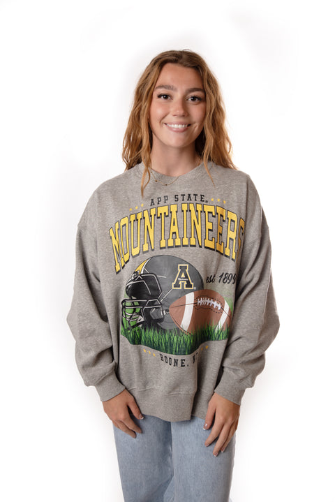 App State  Gameday Social  'Malone Crew' Multi- Heather Grey