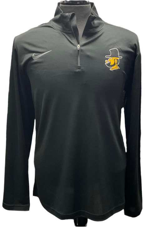 APPALACHIAN STATE BLACK NIKE INTENSITY 1/4 ZIP - YOSEF