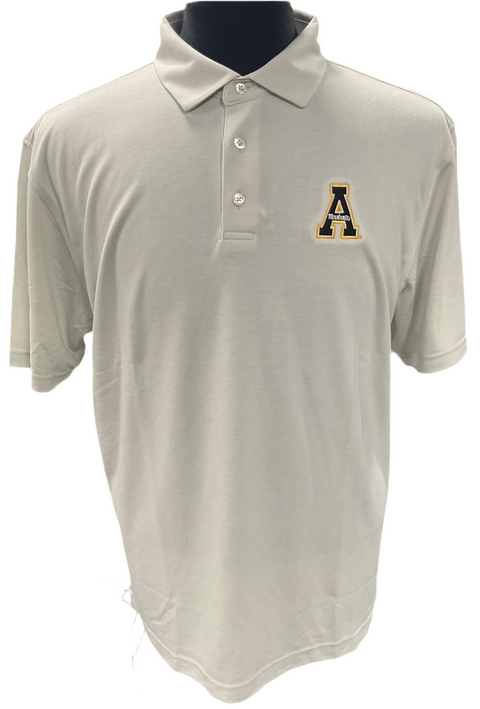 Mountaineer Mania Butter Stripe Polo Cloud