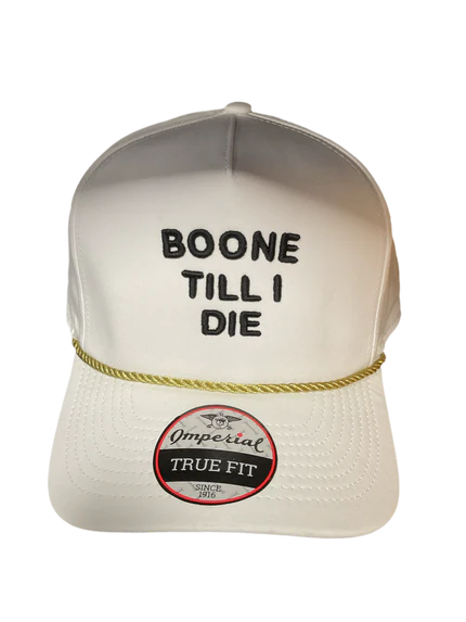 Boone Til I Die Imperial True Fit Hat - White - Gold Rope