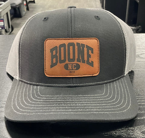 BOONE Leatherette Patch Hat