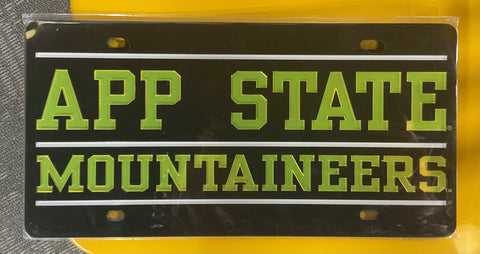 APP STATE MOUNTAINEERS LICENSE PLATE