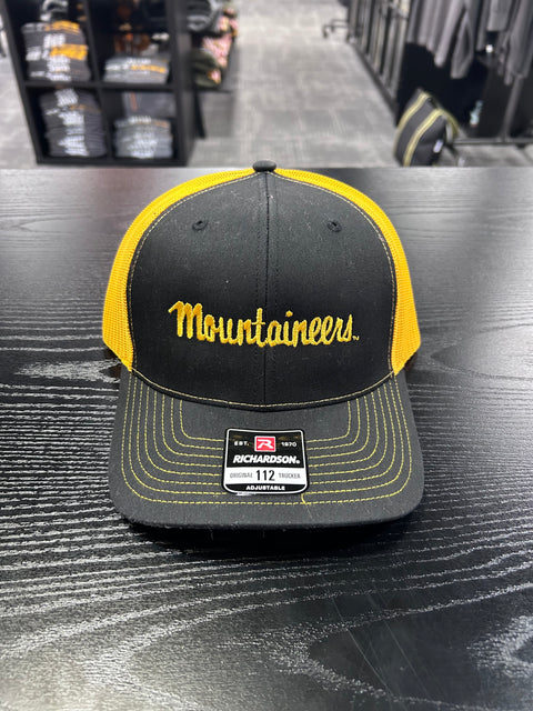 Richardson 112 Black/Gold Mountaineers Hat