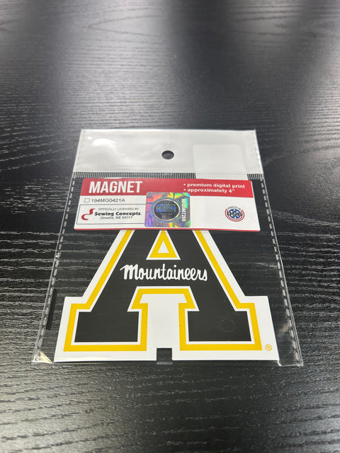 App State Block A 4 in Magnet