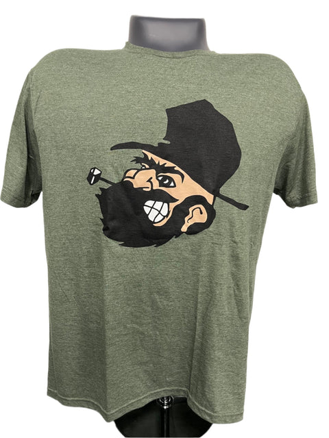 Angry Mania Man Military Green Tee