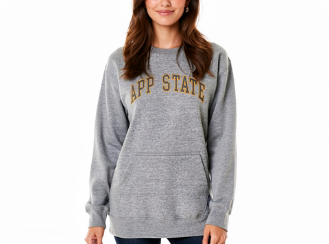 Pocketed Crew Sweatshirt - App State